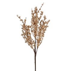 Metál apróbogyós csokor - Arany - 45 cm