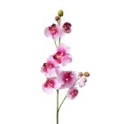 Fehér-rózsaszín mű orchidea - 80 cm