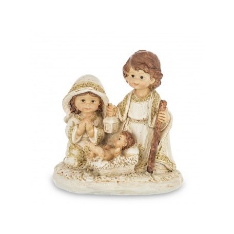 Karácsonyi betlehem figura - 9,5x9x5,5 cm - Raktáron