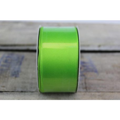 Zöld szatén szalag - 4 cm