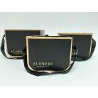 Elegáns díszdoboz - Fekete - 12 cm, 14 cm, 17 cm