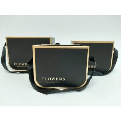 Elegáns díszdoboz - Fekete - 12 cm, 14 cm, 17 cm