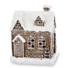 Mézeskalács házikó - LED-es - 15,5x12,5x10 cm - Raktáron