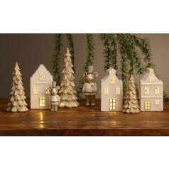   Egér figurák - fehér-bézs - 2 féle - 11,5x4,5x4 cm - Raktáron