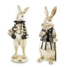 Nosztalgikus nyuszi figura - 2 féle - 24x9x8 cm, 27x9x10 cm - Raktáron