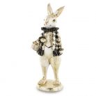 Nosztalgikus nyuszi figura - 2 féle - 24x9x8 cm, 27x9x10 cm - Raktáron