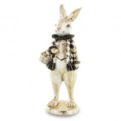   Nosztalgikus nyuszi figura - 2 féle - 24x9x8 cm, 27x9x10 cm - Raktáron