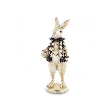 Nosztalgikus nyuszi figura - 2 féle - 24x9x8 cm, 27x9x10 cm - Raktáron