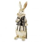 Nosztalgikus nyuszi figura - 2 féle - 24x9x8 cm, 27x9x10 cm - Raktáron
