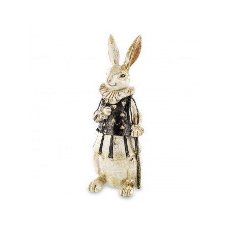 Nosztalgikus nyuszi figura - 2 féle - 24x9x8 cm, 27x9x10 cm - Raktáron
