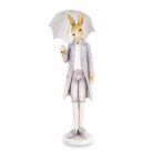 Nyuszifiú figura esernyővel -  27x7,5x6,5 cm - Raktáron