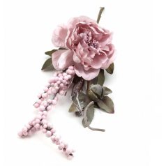  Hamvas pasztel virágos pikk - Lila - 38 cm 