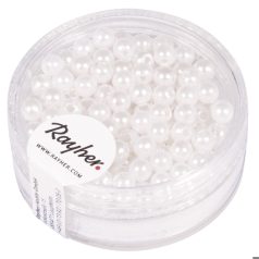 Teklagyöngy - 4 mm - Fehér - 150 db/doboz