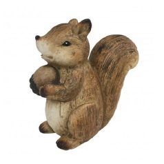 Kerámia mókus figura mogyoróval - 10,5 cm