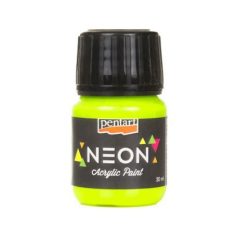 Pentart, neon akrilfesték, sárga - 30 ml