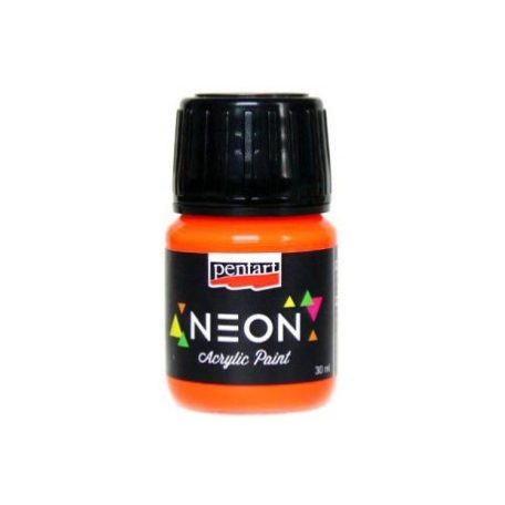 Pentart, neon akrilfesték, narancs - 30 ml