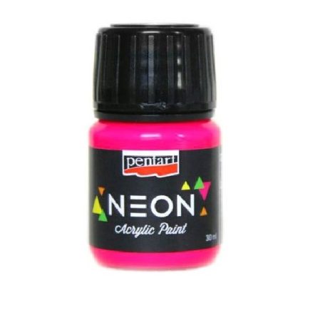 Pentart, neon akrilfesték, pink - 30 ml