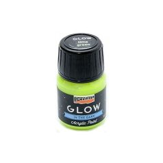   Pentart, GLOW sötétben világitó akrilfesték, limezöld - 30 ml