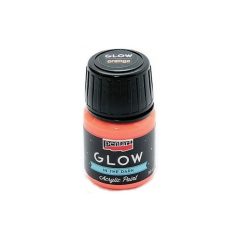   Pentart, GLOW sötétben világitó akrilfesték, narancs - 30 ml