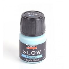   Pentart, GLOW sötétben világitó akrilfesték, kék - 30 ml