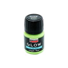   Pentart, GLOW sötétben világitó akrilfesték, zöld - 30 ml
