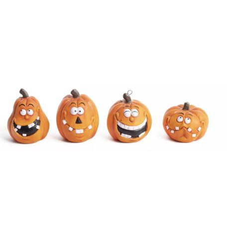 Halloween tök - A - 7x5,5 cm  