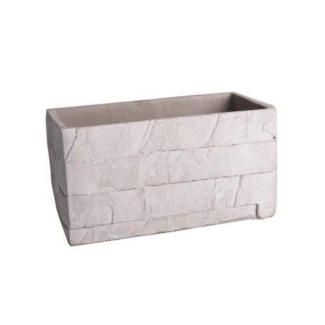 Beton kaspó bézs Miro - 26x14 cm