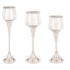 Elegáns üveg gyertyatartó - 24x8x8 cm, 27x8x8 cm, 31x8x8 cm - Raktáron