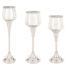   Elegáns üveg gyertyatartó - 24x8x8 cm, 27x8x8 cm, 31x8x8 cm - Raktáron