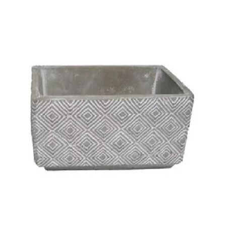 Beton kaspó rombusz mintás - 20,5 cm