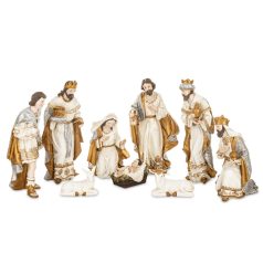 Betlehem figurák - 17 cm, 26 cm - 9 db-os szett