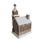 Világító mézeskalács templom - 23 cm - Raktáron