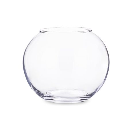 Üveg váza - 15x18x18 cm