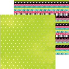   Bo Bunny scrapbook papír - Forever Young Heart - 2 oldalas -  30,5 x 30,5 cm