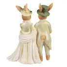 Nyuszipáros figura - 17x8x21 cm - Raktáron
