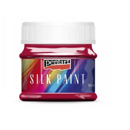 Pentart selyemfesték kármin - 50 ml