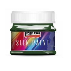 Pentart selyemfesték - Sötétzöld  - 50 ml