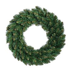 Zöld mű fenyőkoszorú - 45 cm