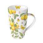 Ambiente porcelánbögre - Fresh lemons white - 600 ml