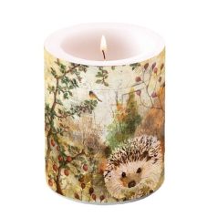   Ambiente - Autumn Hedgehog - átvilágítós gyertya - 12x10 cm