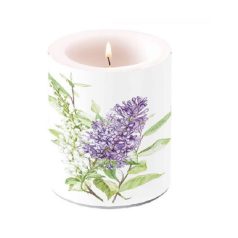 Ambiente - Lilac White - átvilágítós gyertya - 12x10 cm