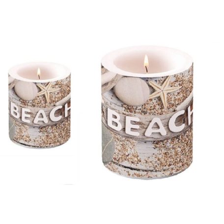 Ambiente - Beach Wood átvilágítós gyertya - 8x7,5 cm, 12x10 cm