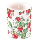 Ambiente átvilágítós gyertya - Garden Strawberries - 8x7,5 cm, 12x10 cm