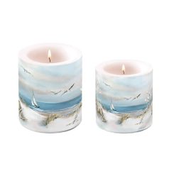   Ambiente átvilágítós gyertya - Sailing at sea - 8x7,5 cm, 10x10 cm