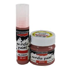Pentart, fényes akrilfesték - Bordó - 20 ml, 50 ml 