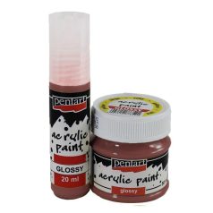 Pentart, fényes akrilfesték, bordó - 20 ml, 50 ml 