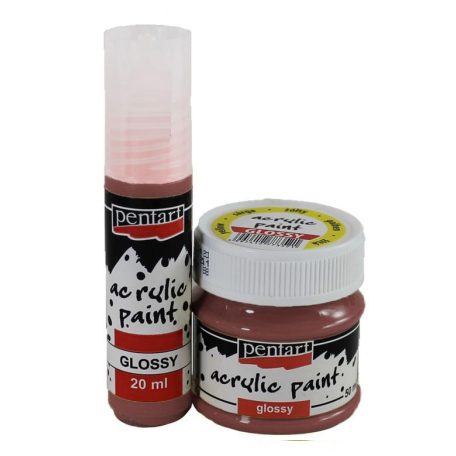 Pentart, fényes akrilfesték - Bordó - 20 ml, 50 ml 