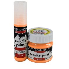 Pentart, fényes akrilfesték - Narancs - 20 ml, 50 ml 