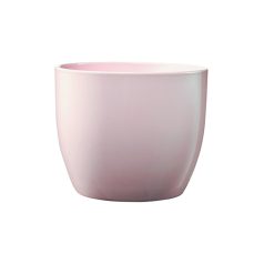 Kerámia kaspó fényes - Basel - 12x10 cm - Rózsaszín