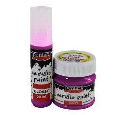 Pentart, fényes akrilfesték - Világoslila - 20 ml, 50 ml 
